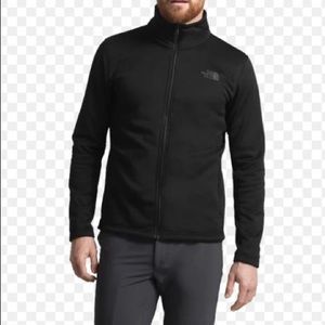 The North Face Black fleece zip-up jacket/sweater